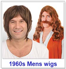 1960s Hippy Mens Wigs