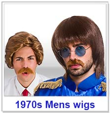1970s Disco Mens Wigs