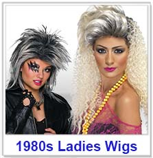 1980s Pop Ladies Wigs