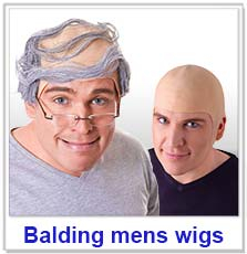 Bald Caps and Balding Mens Wigs