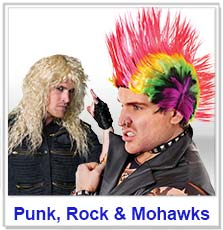 Punk and Rock Mens wigs