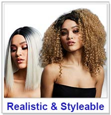 Realistic & Styleable Wigs
