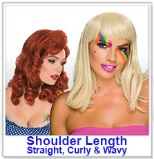 Shoulder Length Ladies Wigs