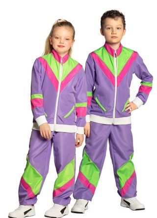 80’s Purple Shell Suit Purple – child’s costume 