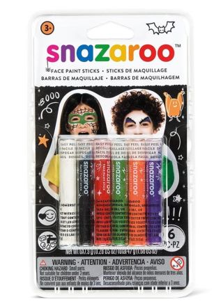 Snazaroo Halloween Face Painting-Sticks – 6 Pack 