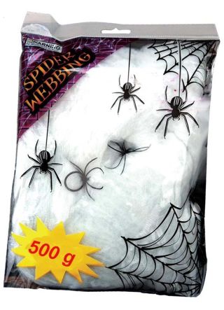 Spider Cobweb 500g with Spiders