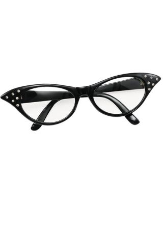 50s Black Poodle Glasses