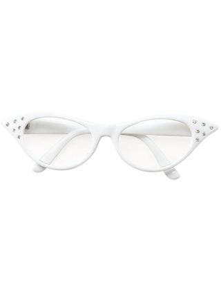 50s White Poodle Glasses