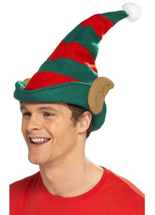 Elf Hat With Ears - Brown