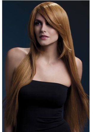 Deluxe Long Straight Wig - Ginger - Styleable 