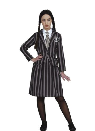Creepy Schoolgirl  – Monster Family – Teen Pinstripe Uniform