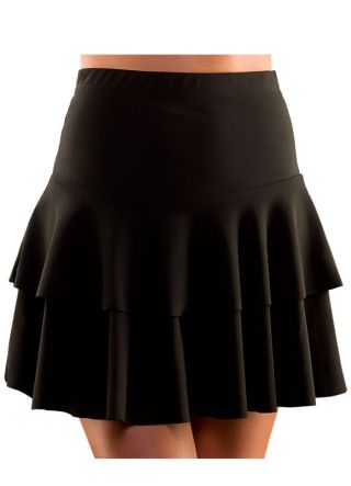 80s Ra Ra Skirt Black