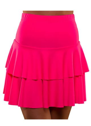 80s Ra Ra Skirt Neon Pink