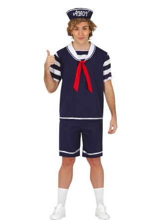 80s Ice-Cream Sailor Mens Costume
