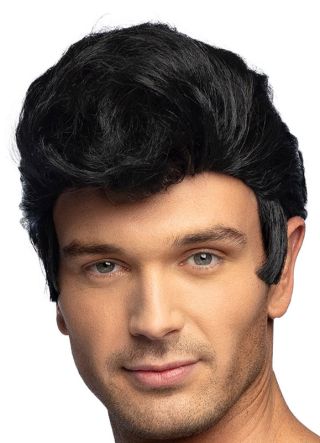 Black Quiff Greaser Wig – The King