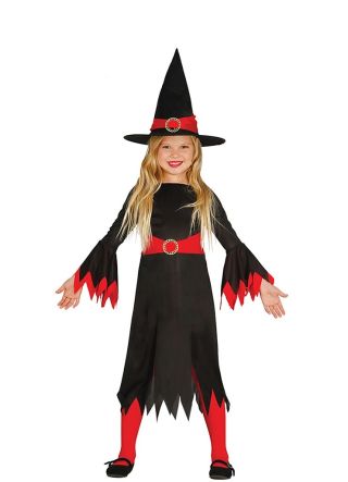 Girls Fiery Red Witch 
