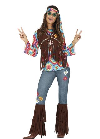 Flower Power Hippie Woman – Tie-Dye Costume