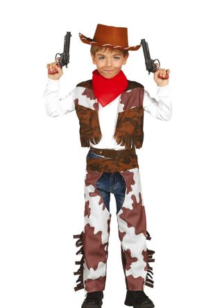 Cowboy Cow-Print Costume Boys