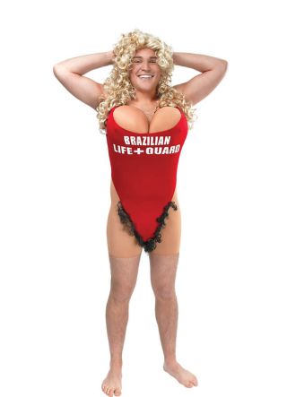 Brazilian Lifeguard Hairy Mary Costume