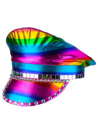 Rainbow Biker Hat