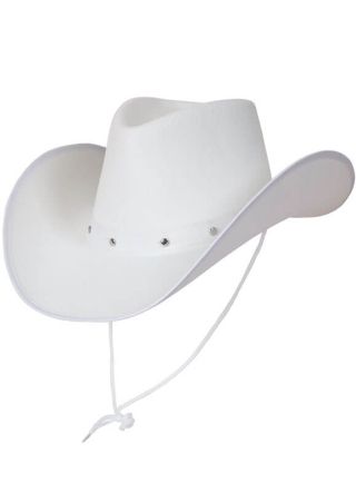 Texas White Studded Cowboy Hat
