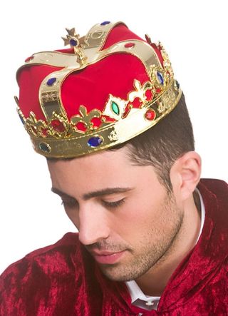 Royal Dome Crown - Red & Gold