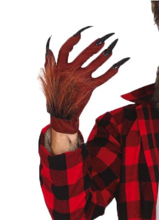 Adult Werewolf Gloves – Brown