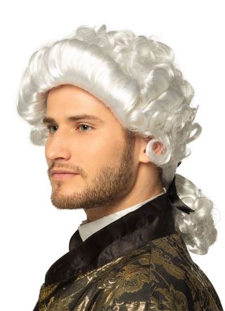Baroque Male White Wig