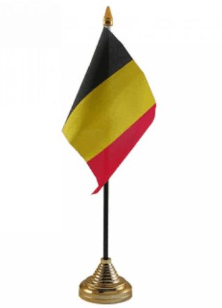 Belgium Table Flag 6" x 4"