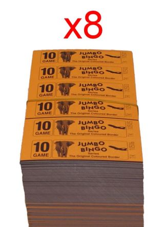BINGO: 10 Game - 1 Carton - 8 Bundles