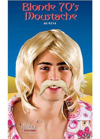 70s Moustache - Blonde