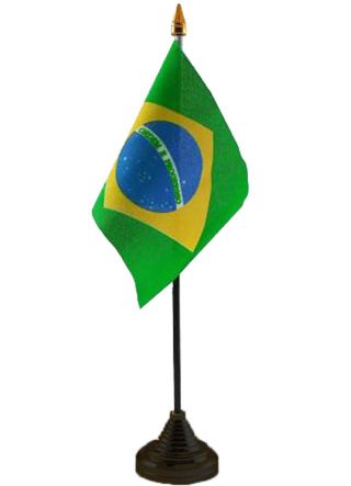 Brazil Table Flag 6" x 4"