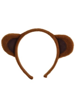 Brown Monkey Ears on Headband