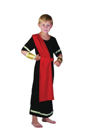 Caesar - Black Toga - Boys Costume