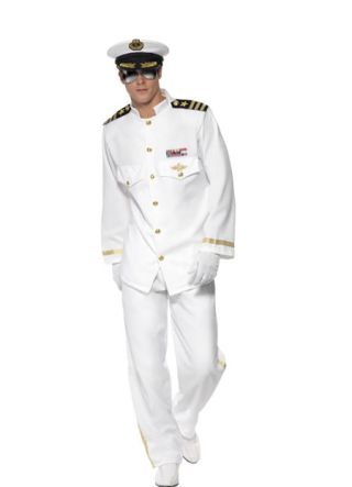 Royal Naval Captain Costume - White