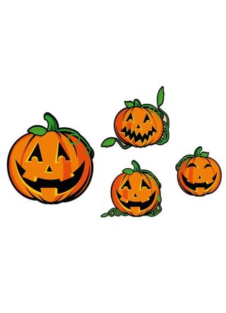 Cardboard Cut-out Pumpkin Decorations – 4 pc from 45cm