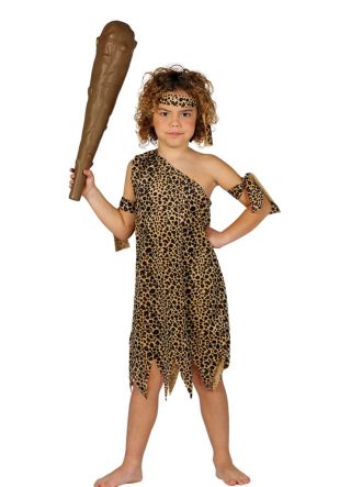 Cave Child Cheetah Print Costume
