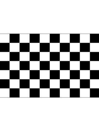 Checkered Black and White Flag - Racing 5ftx3ft