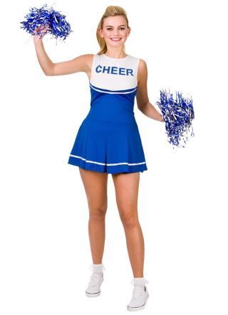 High School Cheerleader - Blue