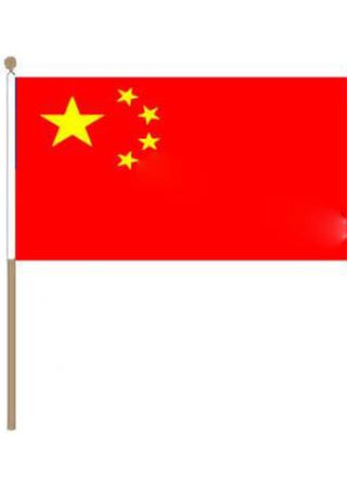 China Hand Flag 18" x 12"