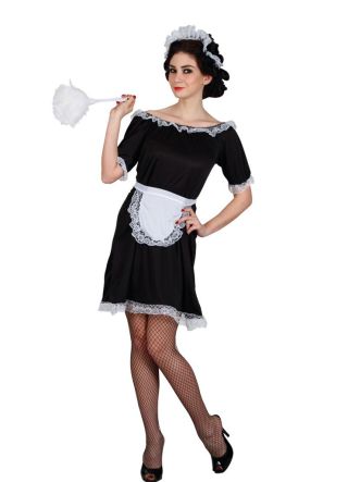 French Maid – Magenta – Ladies Costume