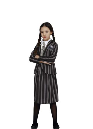 Creepy Schoolgirl  Monster-Family – Girls Pinstripe Uniform 