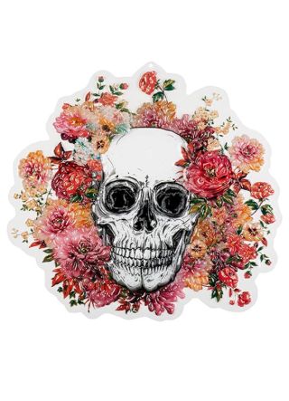 Day of the Dead Floral Skull Wall Decoration