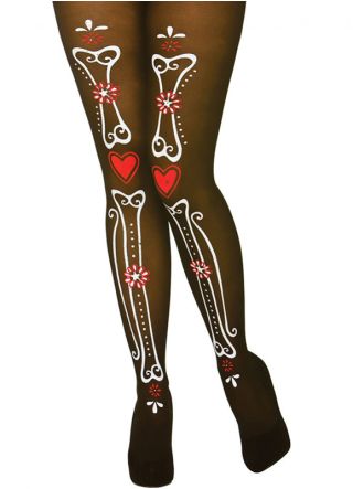 Day of the Dead Tights - Dress Size 6-14