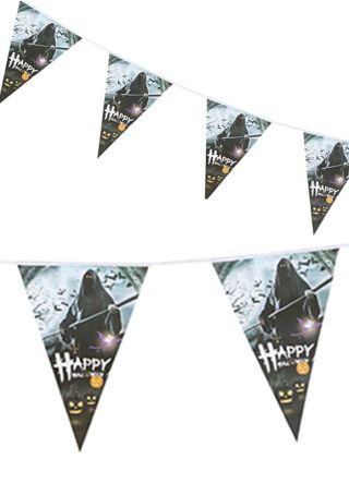 Halloween Grim Reaper Bunting 27.5cm x 19cm - Doubled-Sided Paper - 2.5m