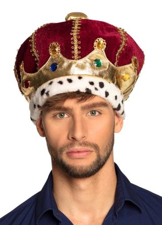 Deluxe Burgundy Royal Adults Crown