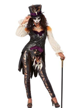 Voodoo Witch Doctor Deluxe Costume - Ladies