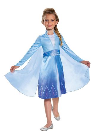 Disney Queen Elsa - Deluxe Childs Costume  - Frozen