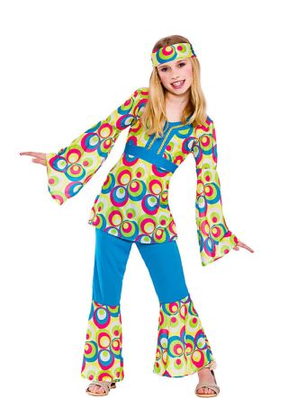 Retro Hippy Girl Costume