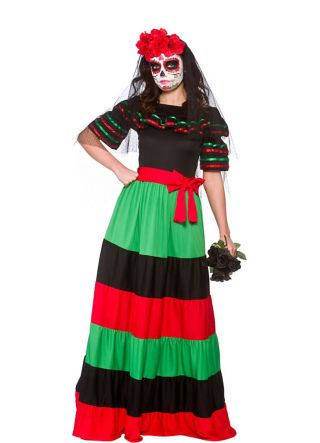 Ladies Day of the Dead Senorita Costume